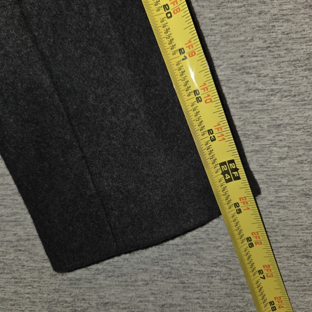 LONDON FOG Jacket Single Breasted Gray Wool Blend Pea Coat Women's Size Large - Picture 6 of 9